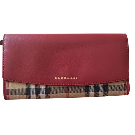 womens burberry red wallet|Burberry wallet outlet.